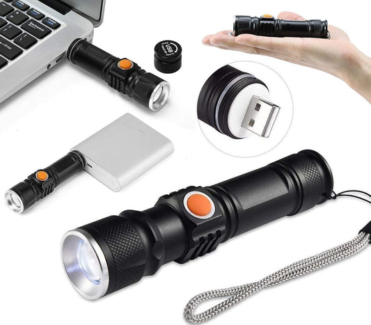 STEG TUNISIE Torche  Torche LED Compacte Rechargeable Zoom USB – SQES Tunisie