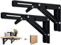 Support etagère Pliante Noir – Pack de 2 Consoles - 35 CM