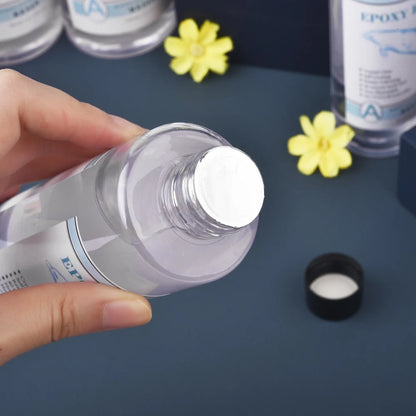 Résine Époxy Cristal - Kit de Colle AB 2x100ml Durcisseur Adhésif