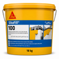 SikaFill®-100 Blanc 18kg, revêtement étanchéité souple monocomposant toitures et façades. Pontage fissures, béton, zinc, terre cuite. SQES Tunisie.