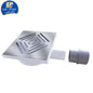 Siphon sol 15x15 cm grille inox - LUX-PLAST