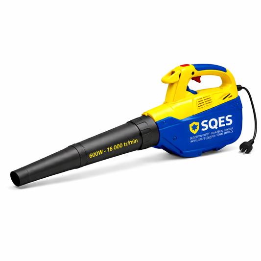 Souffleur électrique 600W 16000 tr/min léger ergonomique nettoyage jardinage chantier – Location à la journée | SQES Tunisie
