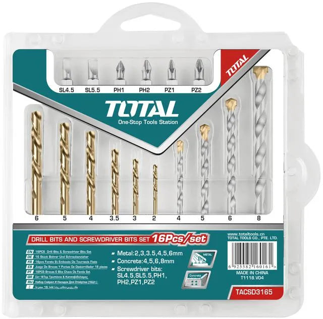 Jeux forets et embouts - 16 pcs - TACsd3165 - SQES
