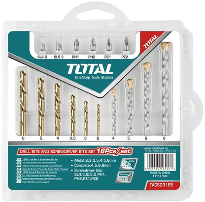 Jeux forets et embouts - 16 pcs - TACsd3165 - SQES