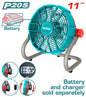 Ventilateur Portable 20V Li-ion – Inclinaison 360° + Adaptateur Secteur Inclus