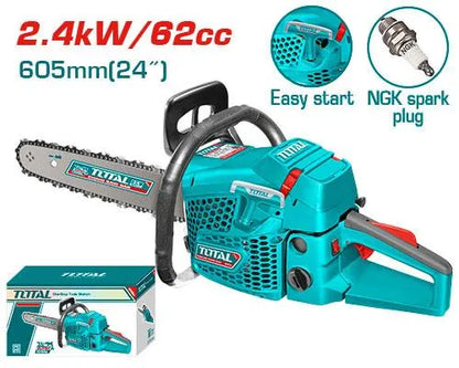 Scie à chaine - Tronçonneuse - a essence - 60 CM - 2.4kw - SQES