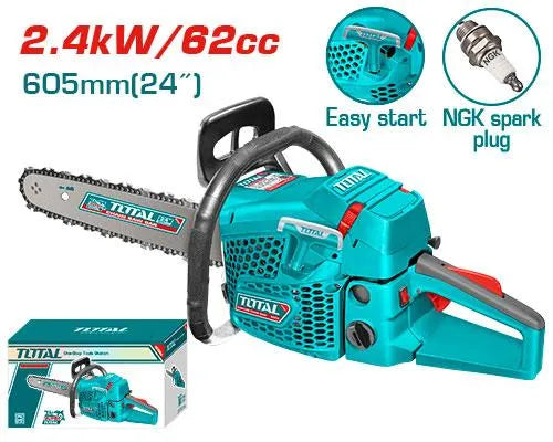 Scie à chaine - Tronçonneuse - a essence - 60 CM - 2.4kw - SQES