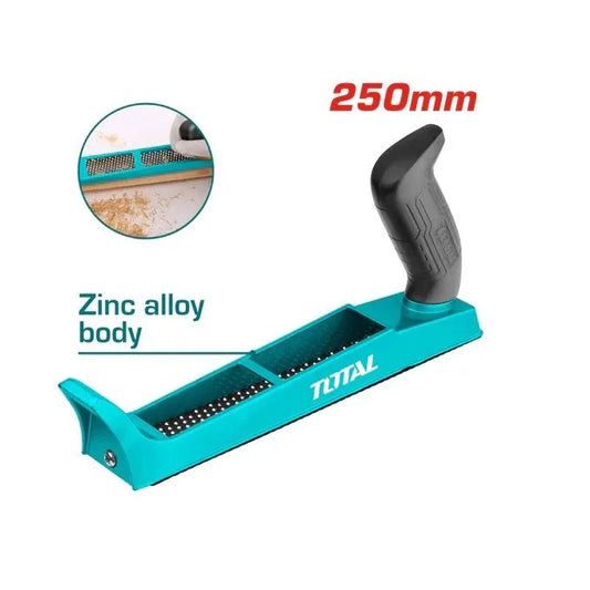 TOTAL Rabot manuel - Pour bois et platre - 25 cm - SQES