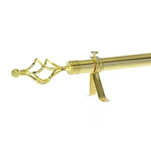 Tringle Extensible pour Rideau en Acier – Ø25 mm - OR Brillant - SQES