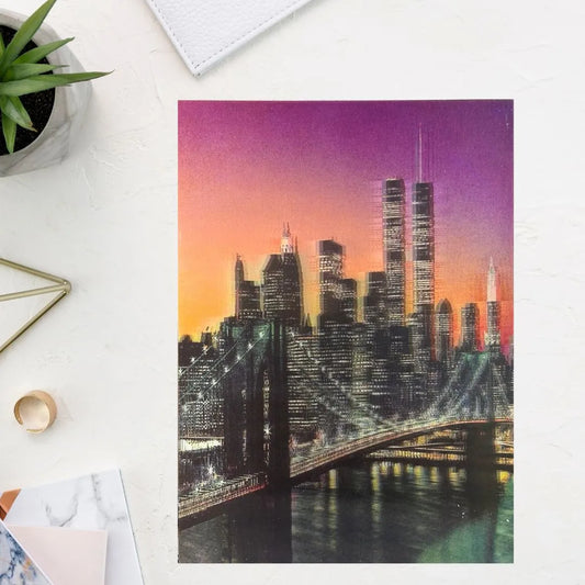 Tableau NEW YORK 23.5cm x 17cm effet 3D - SQES