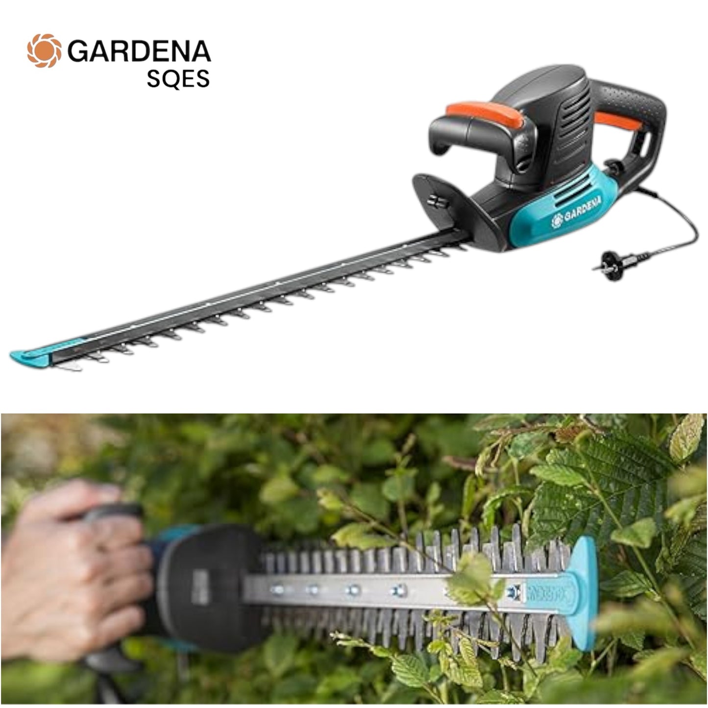 Taille-haie Électrique GARDENA EasyCut 500/55 - 500W - Lame 55cm