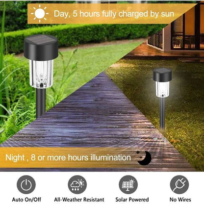 Lampe pour éclairage jardin - Torche Solaire - Borne LED - SQES