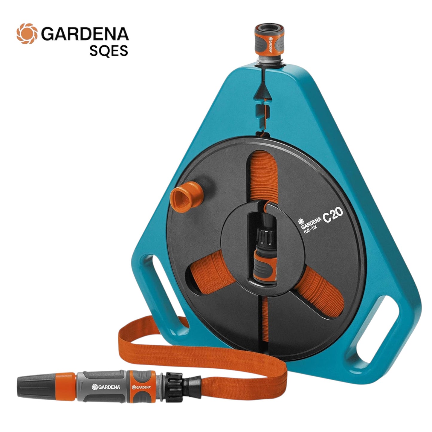 Tuyau Plat Textile Classic 15mm en Bottier-Enrouleur GARDENA