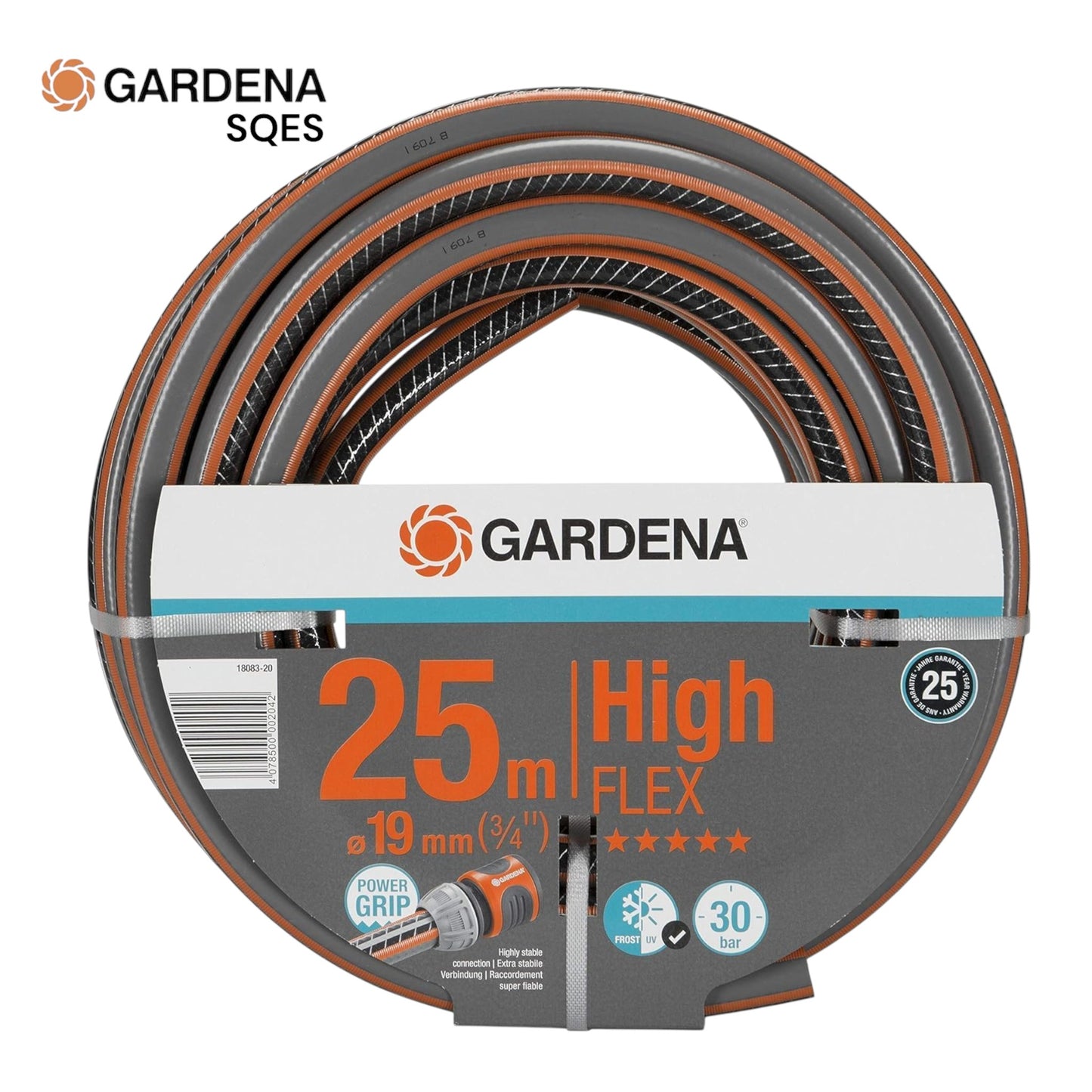 Tuyau d'Arrosage Comfort HighFlex 19 mm (3/4") 25 m GARDENA
