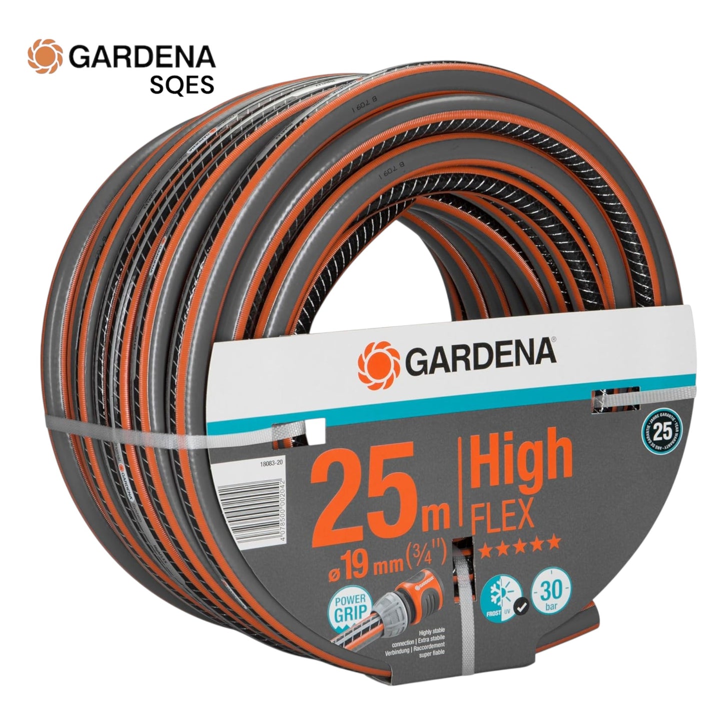 Tuyau d'Arrosage Comfort HighFlex 19 mm (3/4") 25 m GARDENA