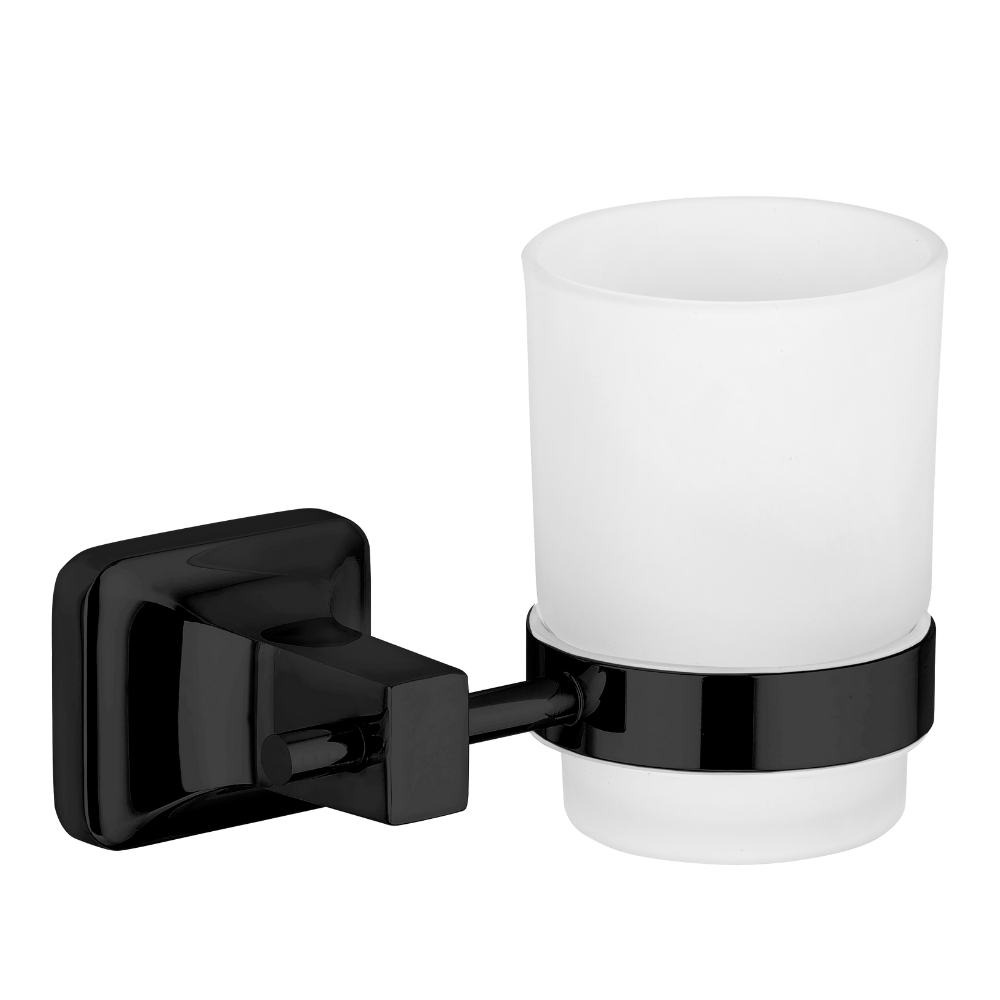 Porte Brosses à Dents UNO Noir - Support Mural Salle de Bain