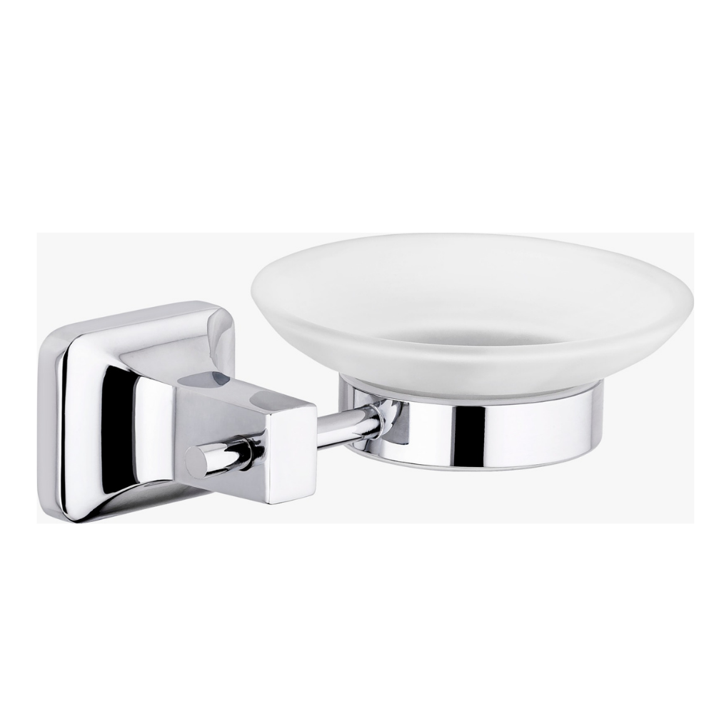 CaMeRo Porte Savon Rond UNO Chrome - Support Mural Salle de Bain
