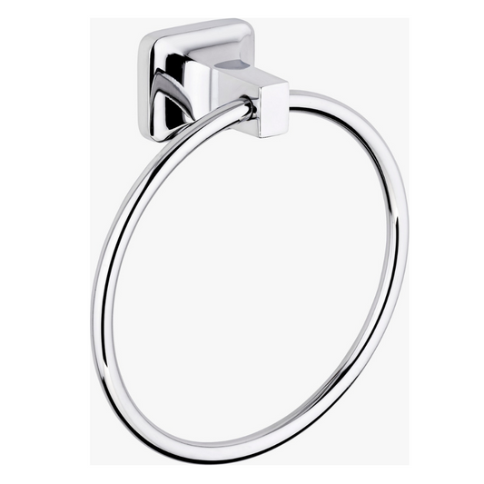 CaMeRo Porte Serviette Anneau UNO Chrome - Accessoire Salle de Bain Design