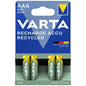 VARTA 4 piles rechargeables - AAA - 800 mAh - 1.2v - SQES