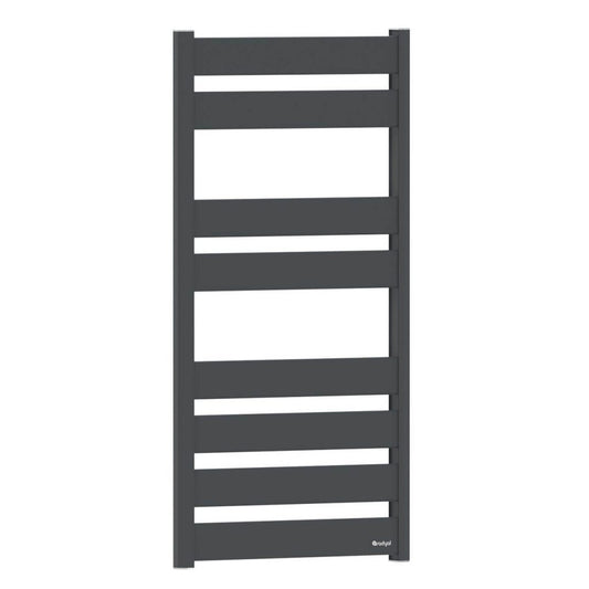 Radyal Sèche Serviette Aluminium Noir mat - 70cm -