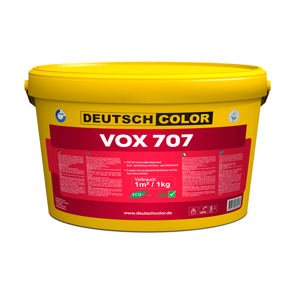 VOX 707 DEUTSCH COLOR - Mastic Acrylique Intérieur Lissage Murs et Plafonds