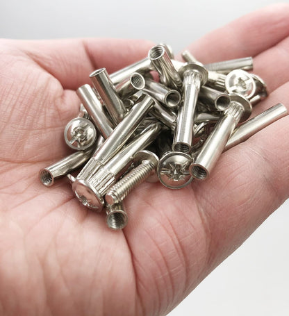 Vis d'assemblage meubles M6x14mm + M6x30mm
