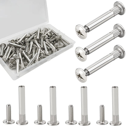 Vis d'assemblage meubles M6x14mm + M6x30mm