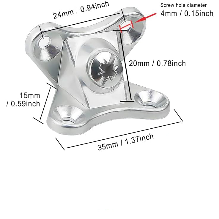 Vis papillon métallique AYTUG RF3078 – 10 pièces