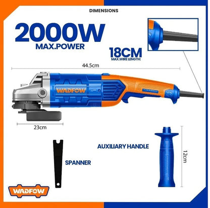 Meuleuse d’Angle 230 mm – 2000 W (Modèle WAG852001)
