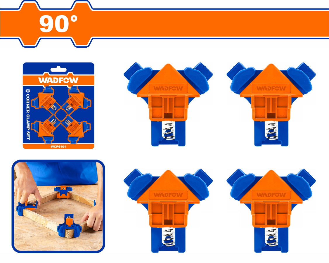 Jeu Pince d'angle - Serre joint 90° - 4 pcs - SQES