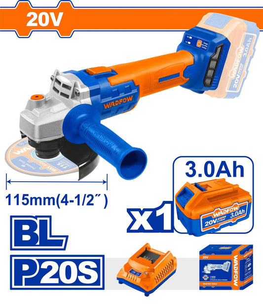 Meuleuse d'Angle - MEULE A DISQUE - Moteur Brushless - Sans Fil 20V - SQES