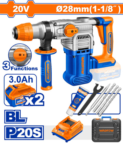 Marteau Perforateur SDS Plus 28 mm 20V – Moteur Brushless