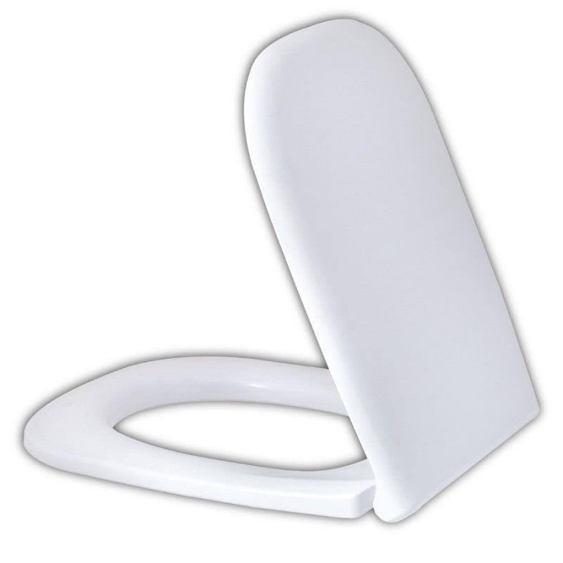 Abattant WC déclipsable carré PALMA EJIM réf JWC2118 – charnière inox anti-corrosion, polypropylène résistant, démontage rapide pour nettoyage
