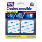 Accroche tout Boss Tape 3M clipser autoadhésif sans perçage – fixation murale invisible, tableaux, cadres et accessoires
