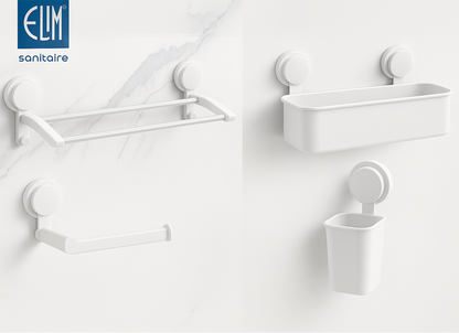 Affiche ELIM sanitaire avec accessoires blancs