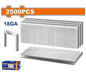 Agrafes Pneumatiques WADFOW WNA18252/WNA18352/WNA18402 — 25mm 35mm 40mm Acier Galvanisé 2500 pcs Agrafeuse WBN2540 | SQES Tunisie
