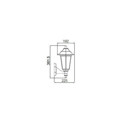 APPLIQUE MURAL JARDIN EXTÉRIEURE - E27- BLANC - ANTICHOC - BEGONYA - HOROZ ELECTRIC - SQES