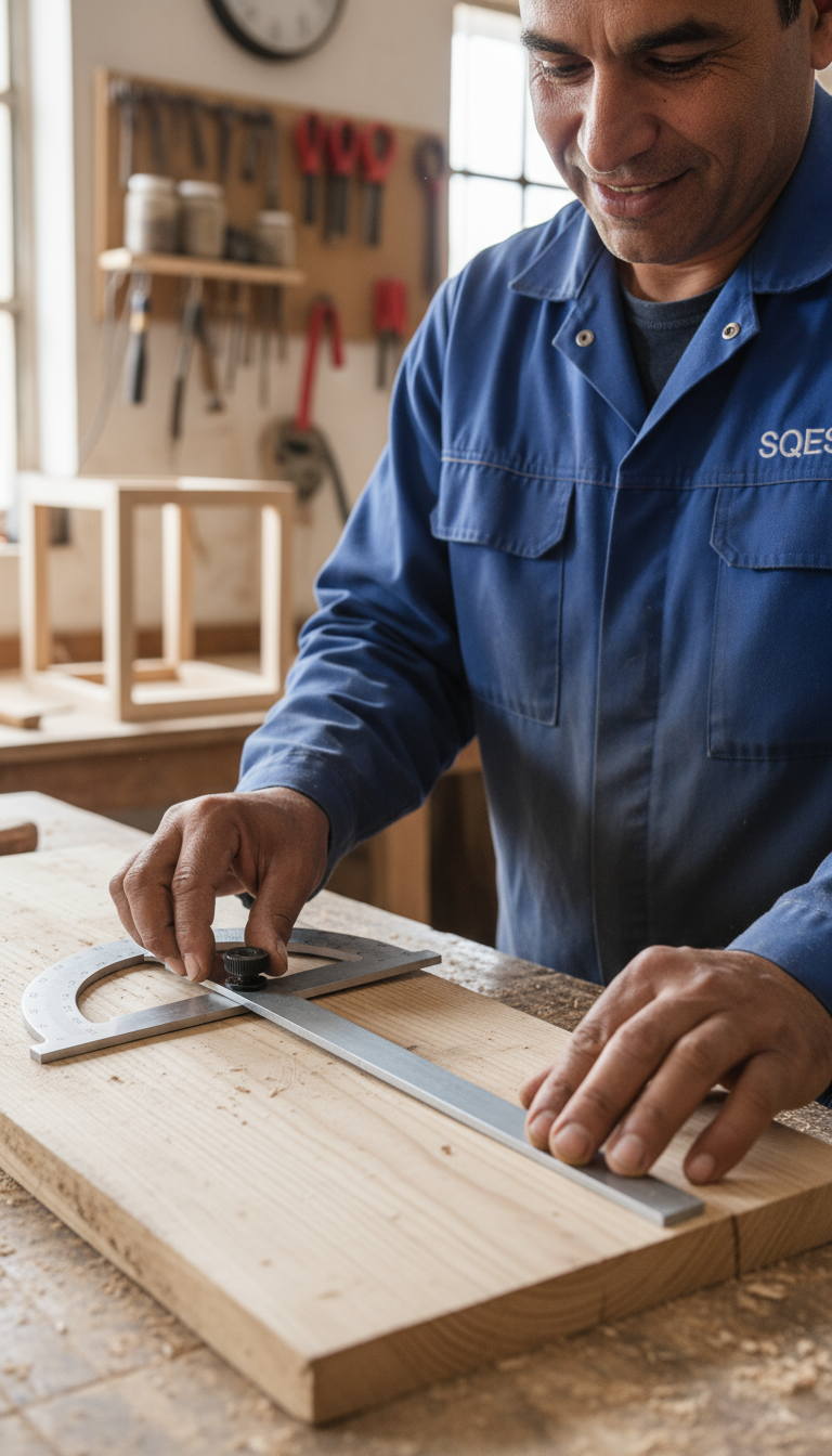 Artisan SQES utilisant le vrai rapporteur - Format carré