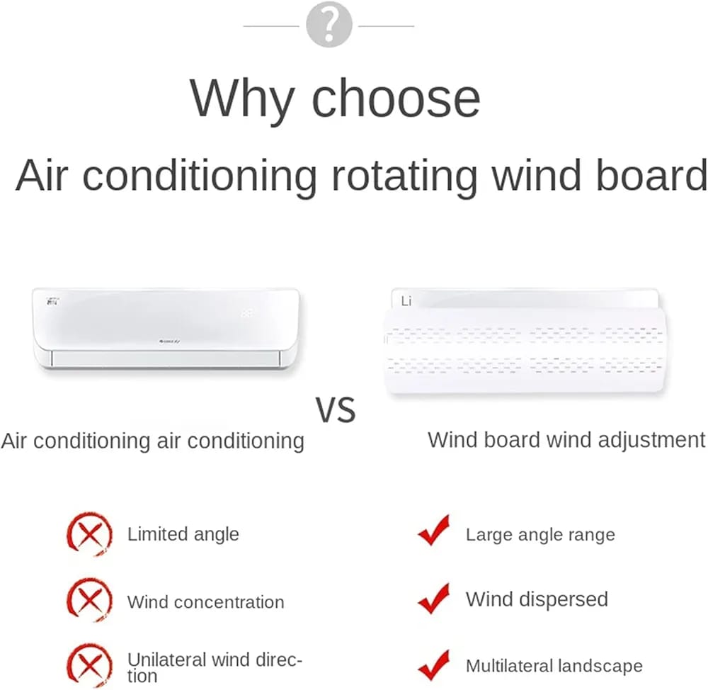 Déflecteur d'Air pour Climatiseur Extensible Pivotant 180°
