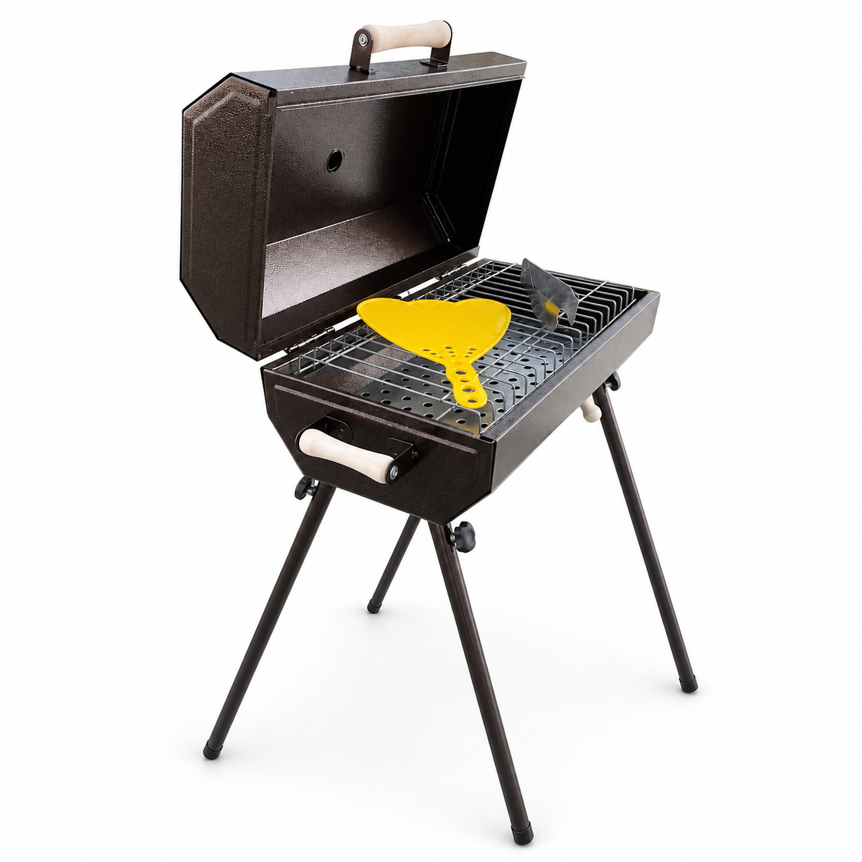 Barbecue Charbon Portable avec Couvercle GM