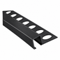 Baguette profilé coin aluminium FBS GROUP finition noire pour travaux de finition et habillage des angles.