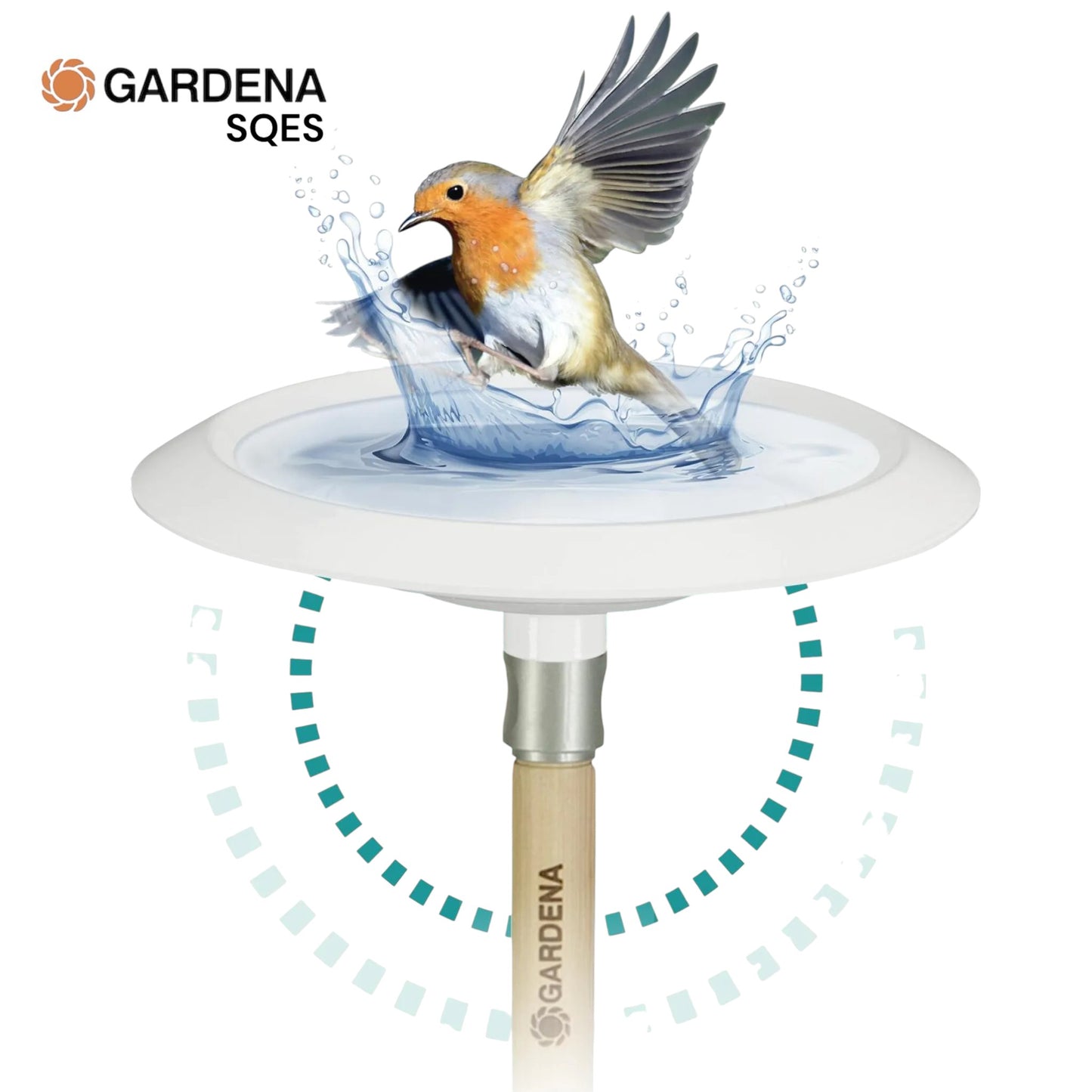Bain d'Oiseaux ClickUp GARDENA Réf. 11420-20 — Abreuvoir Balcon Terrasse Fixation Sans Perçage | SQES Tunisie
