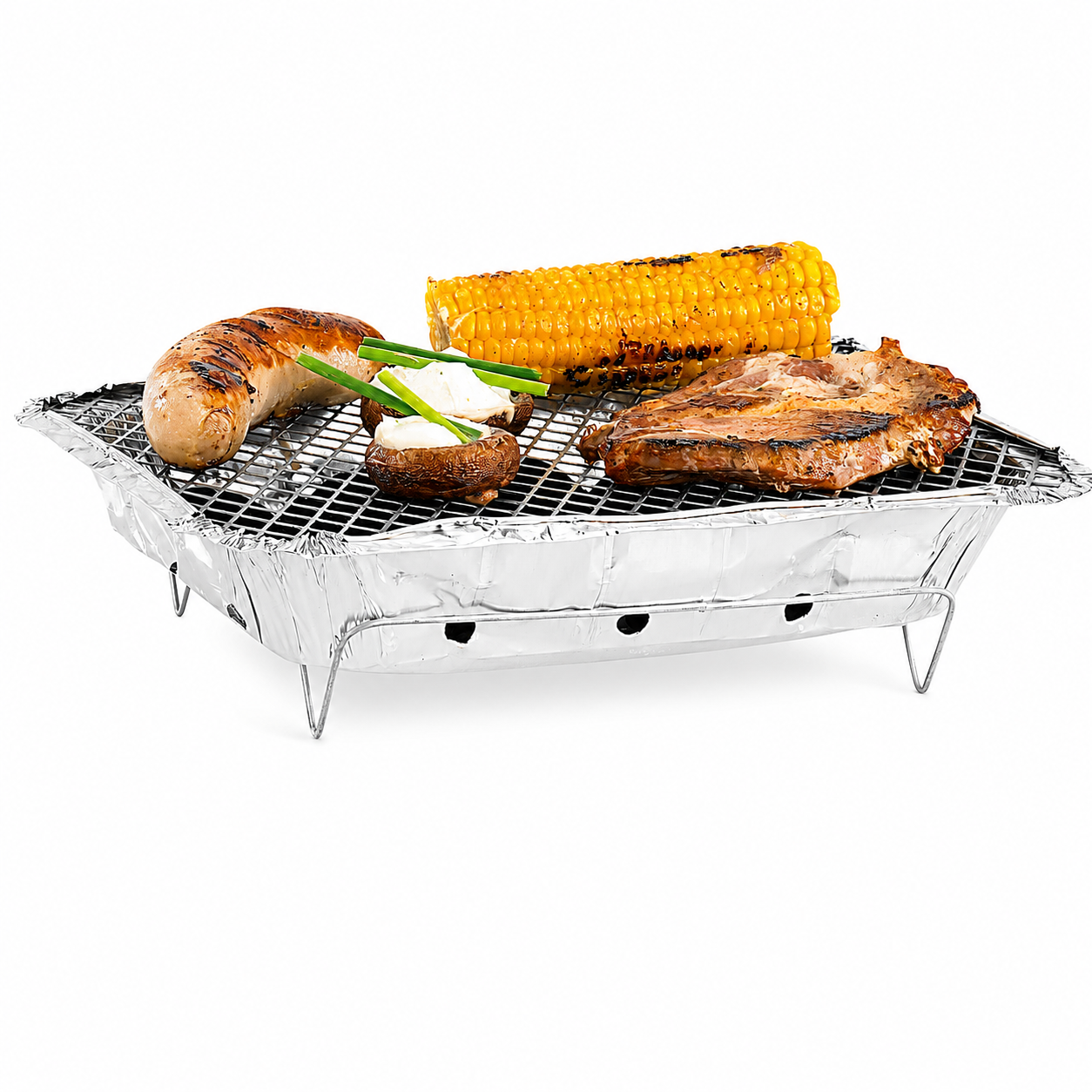 Barbecue Jetable Favorit 31,5x25,5cm — Charbon et Allume-feu Inclus Camping Pique-nique Portable | SQES Tunisie
