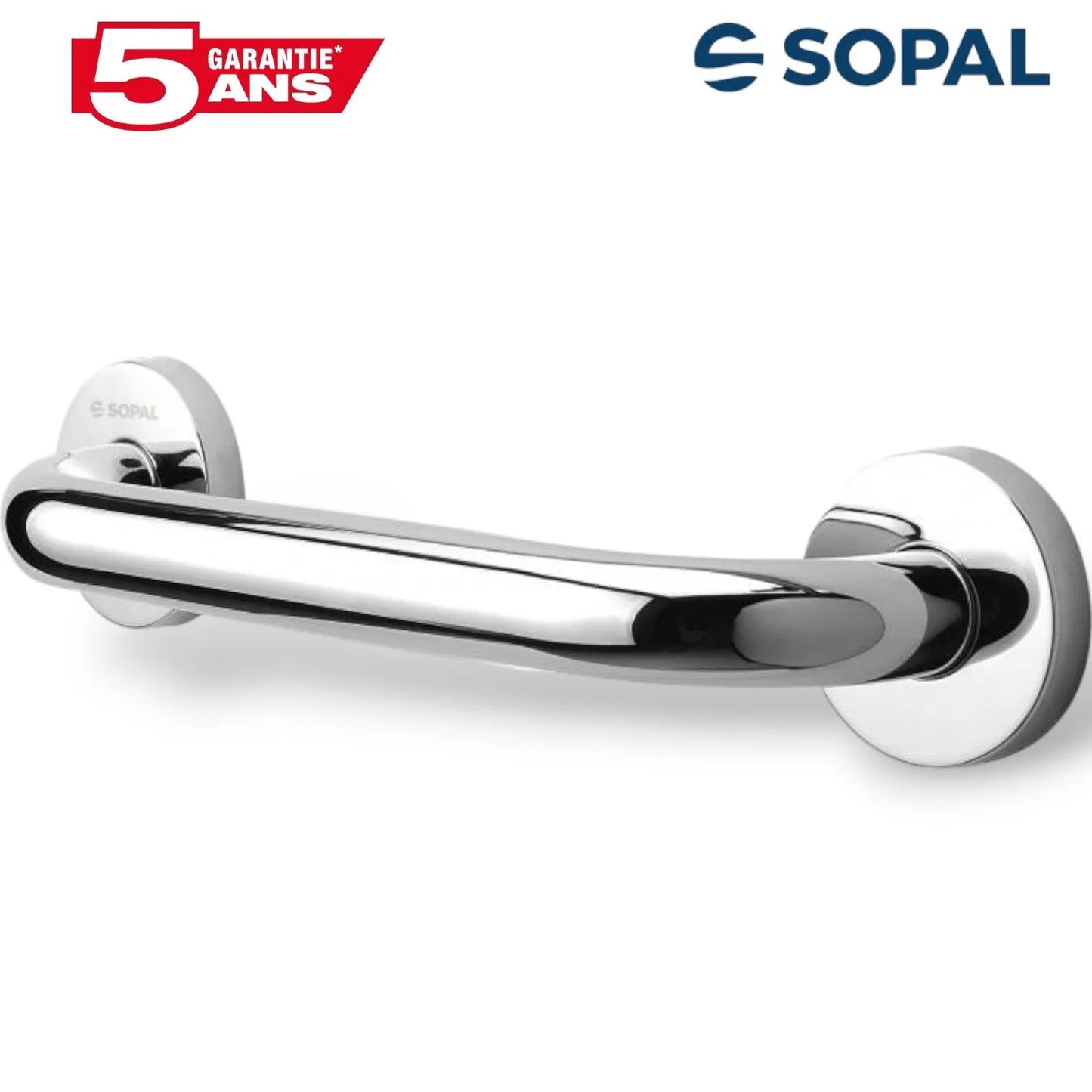 Barre d'Appui Murale 200mm SOPAL Série Yasmine SB21A04 — Antidérapante PMR Sécurité Salle de Bain | SQES Tunisie
