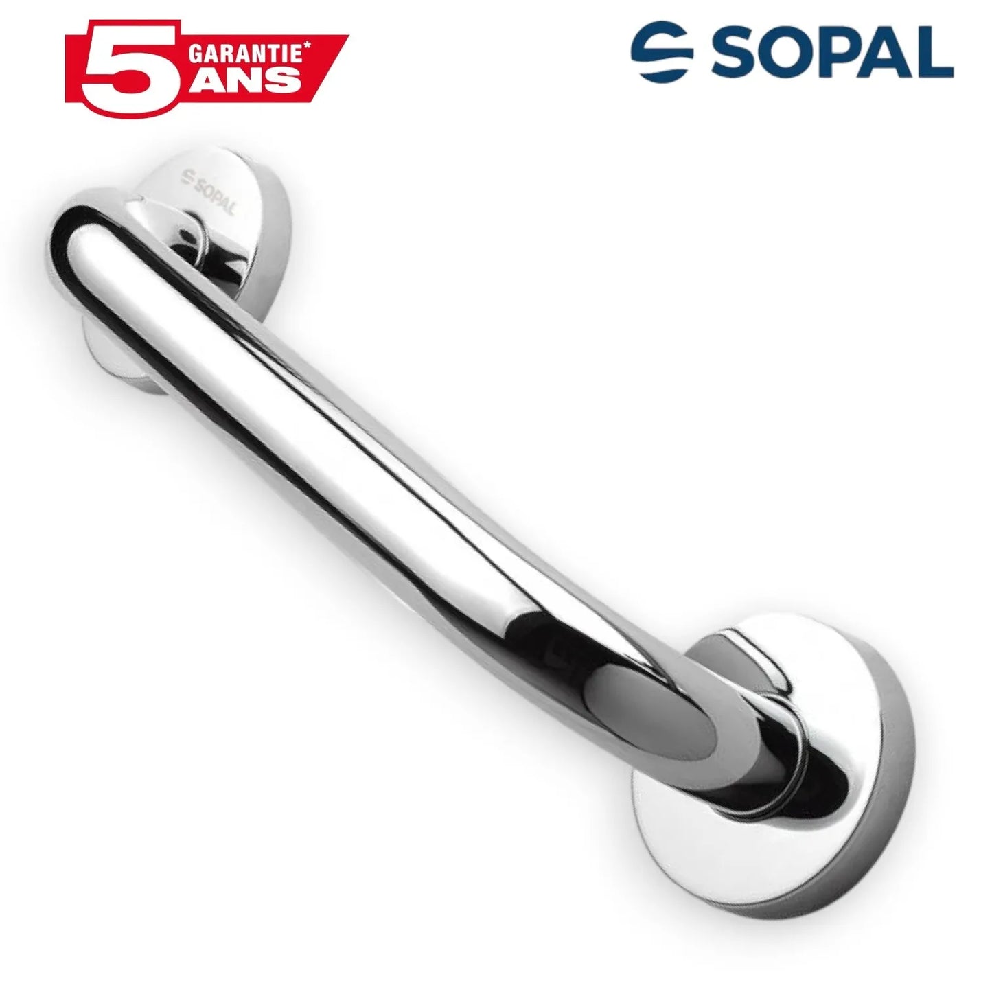 Barre d'Appui Murale 300mm SOPAL Série Yasmine SB22A04 — Antidérapante PMR Sécurité Salle de Bain | SQES Tunisie
