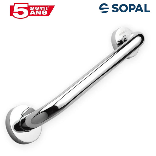 Barre d'Appui Murale 400mm SOPAL Série Yasmine SB23A04 — Antidérapante PMR Sécurité Salle de Bain | SQES Tunisie
