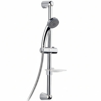 Barre de Douche avec Flexible et Douchette SOPAL 1018A04 Chromé - Tube Laiton Ø22
