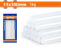 Bâtons Colle à Chaud WADFOW WGJ5815 — D11mm × 150mm 1kg Transparent Bois Plastique Tissu Carton Céramique | SQES Tunisie
