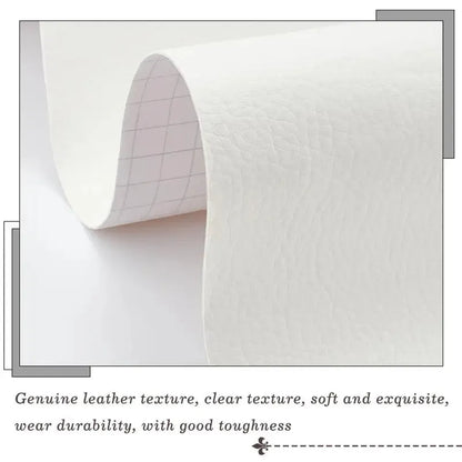BOSS TAPE Patch auto adhésif en cuir 100mmx1.5m Blanc - SQES