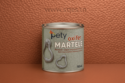 Boîte Oxifer Martelé 750ml - fond cuivre rouge avec www.sqes.tn